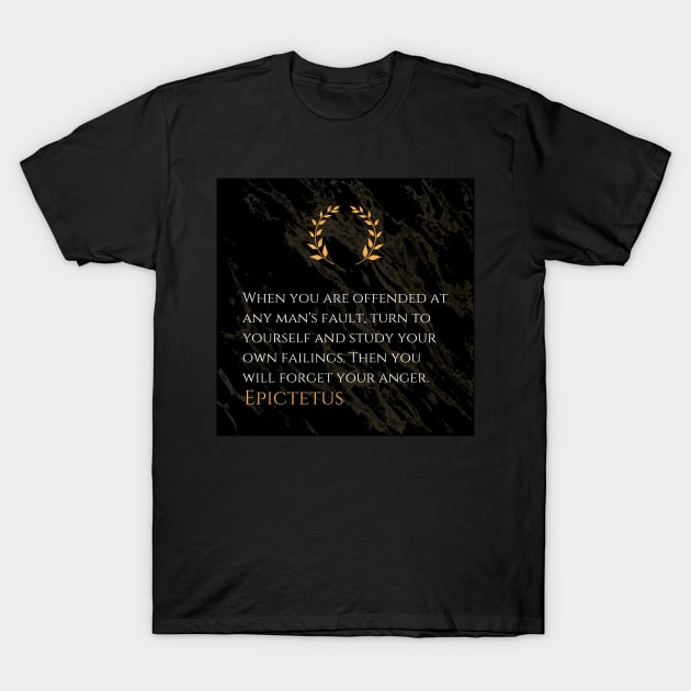 Inner Reflection: Epictetus's Antidote to Offense T-Shirt by Dose of Philosophy